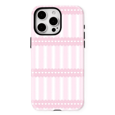 iPhone 15 Pro case, shockproof phone case, stripe heart case, wireless charging case, protective phone cover