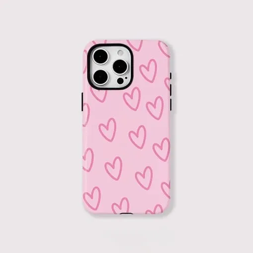 Pink Heart Magnetic iPhone case - View 1
