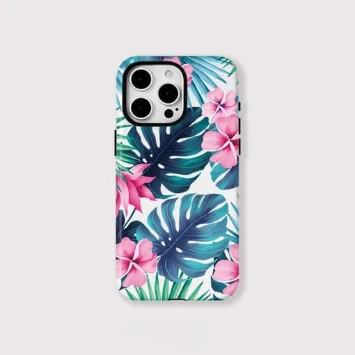 Floral Leaves iPhone 16 Pro Case - Front View
