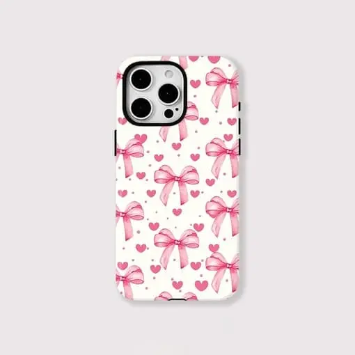Cute Bow Heart Magnetic iPhone case - View 1
