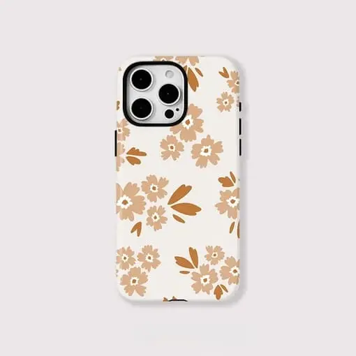 Flower Print Magnetic iPhone Case - View 1