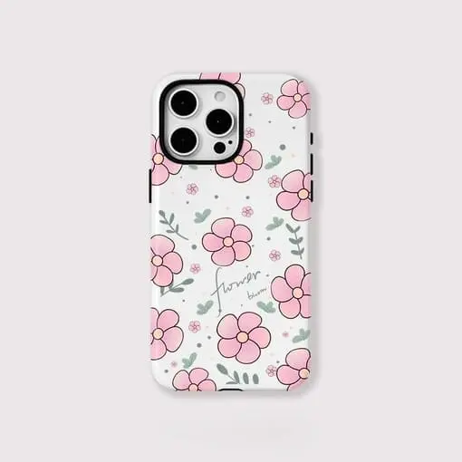 Flower Shockproof Magnetic iPhone Case - View 1