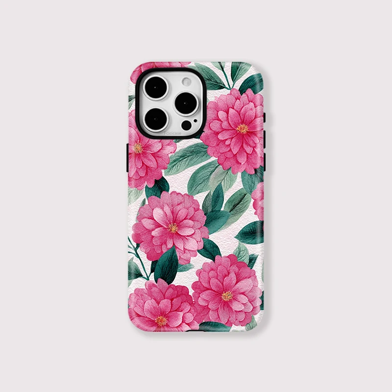 Luxury Flower Shockproof PC Case iPhone 15 Plus - View 1