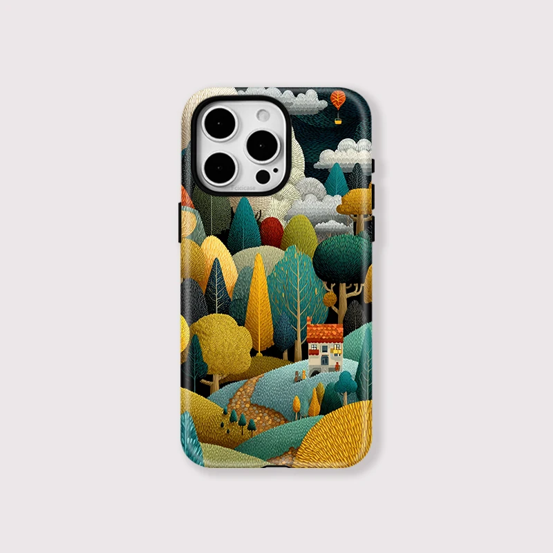 Luxury Cartoon House Tree MagSafe Case - iPhone 16 Pro Max - View 1