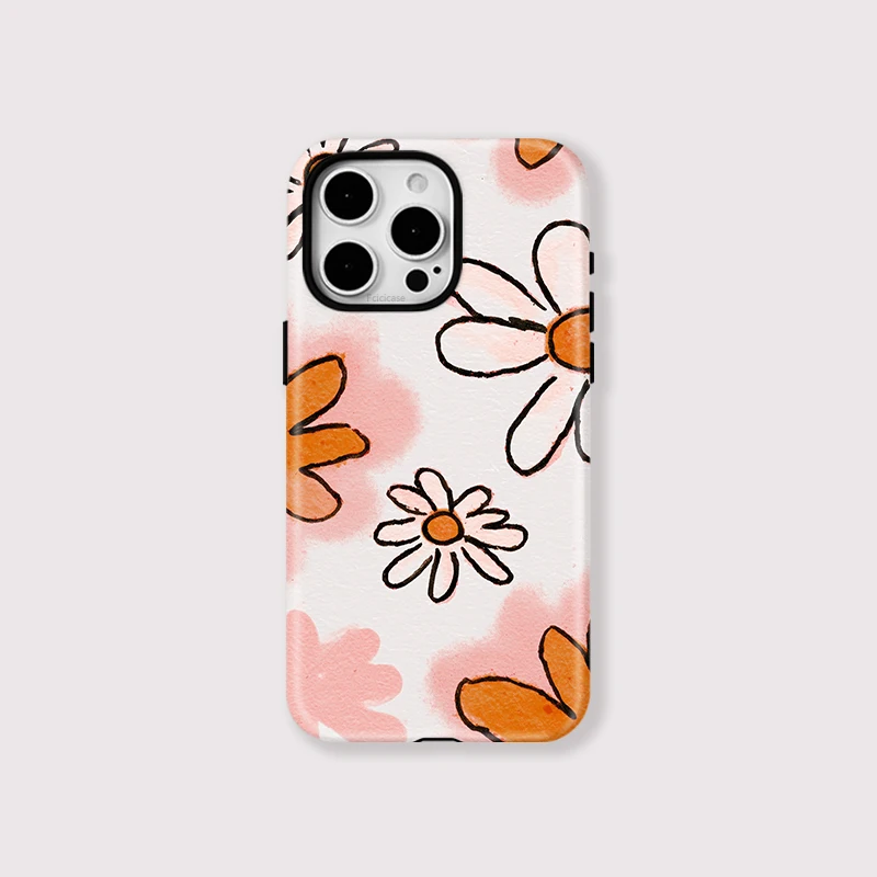 Matte Acrylic Flower Magnetic Case iPhone 16 Pro Max - View 1