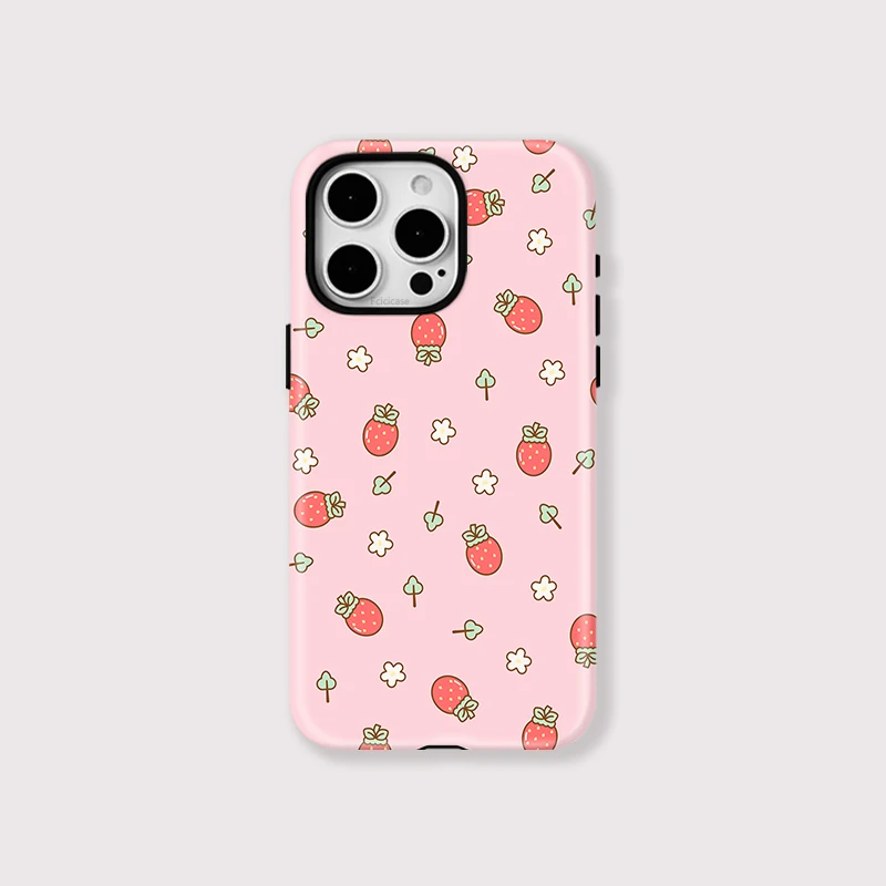 Strawberry 2-in-1 Shockproof Case iPhone 16 - View 1