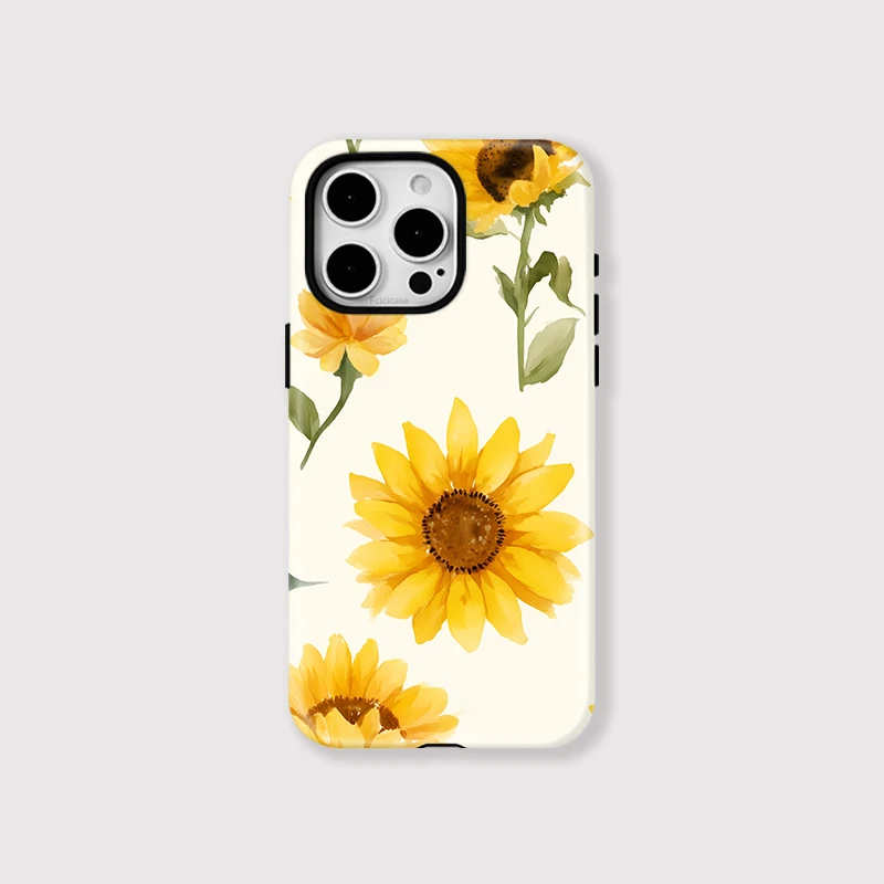 Sunflower Wireless Charging Case iPhone 16 - View 1