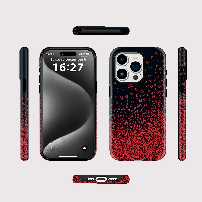 Red Letters Magnetic Case iPhone 16 - View 2