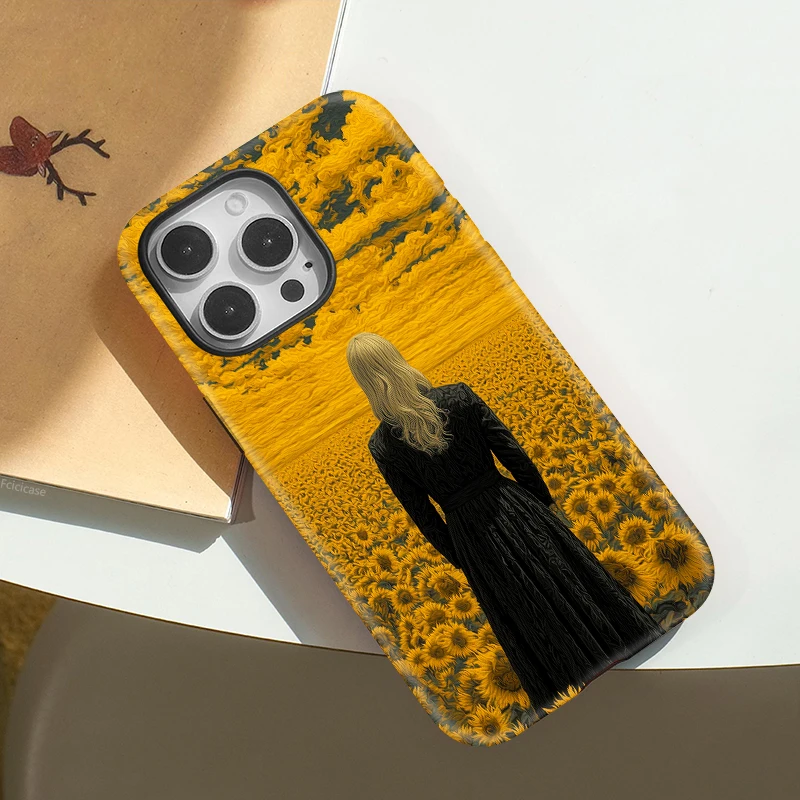 Sunflower Acrylic 2-in-1 Case iPhone 15 Pro Max - View 3