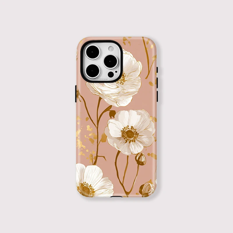 Vintage Flower Magnetic Case iPhone 15 Plus - View 1
