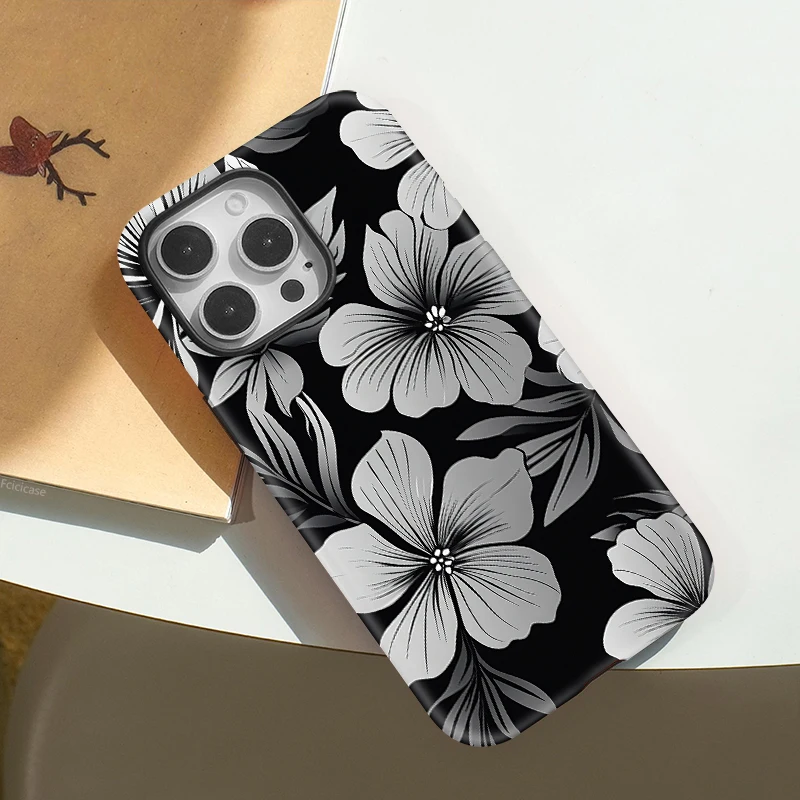 Flower Print Shockproof Case iPhone 16 Pro - View 3