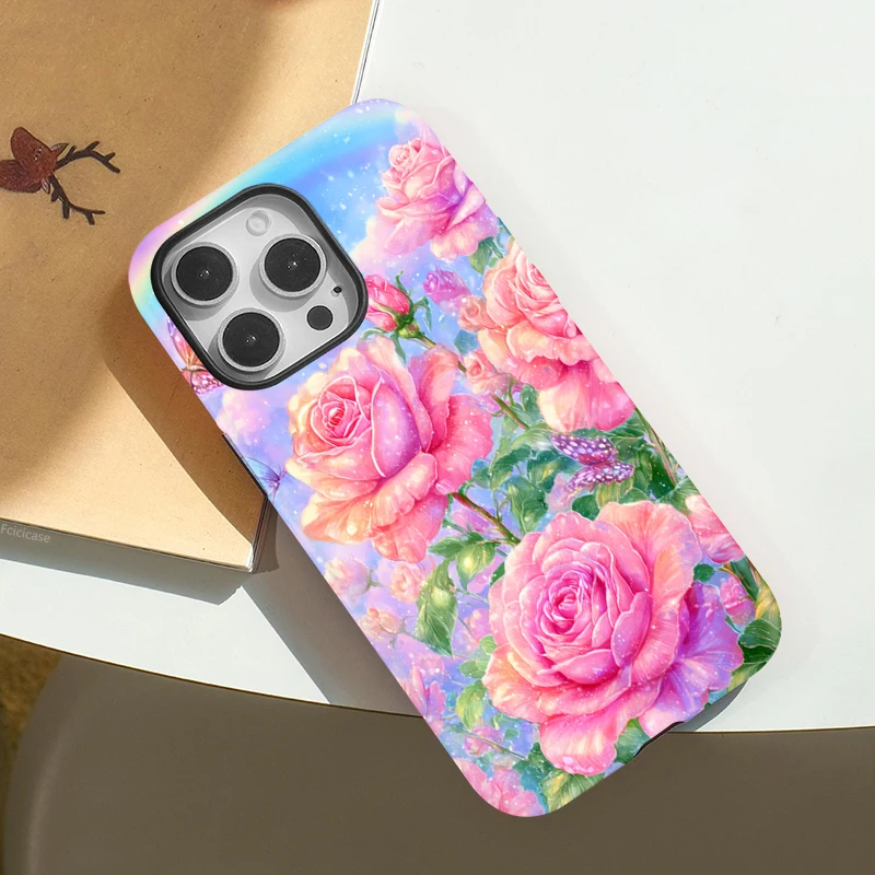 Flower Magnetic Shockproof Case iPhone 16 Pro Max - View 3