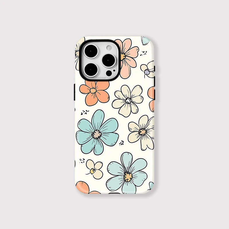 Soft TPU Flower Pattern Case iPhone 16 Plus - View 1