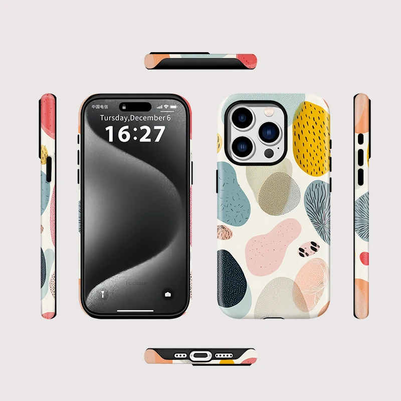 Luxury Painting Silicone Case iPhone 15 Plus - View 2
