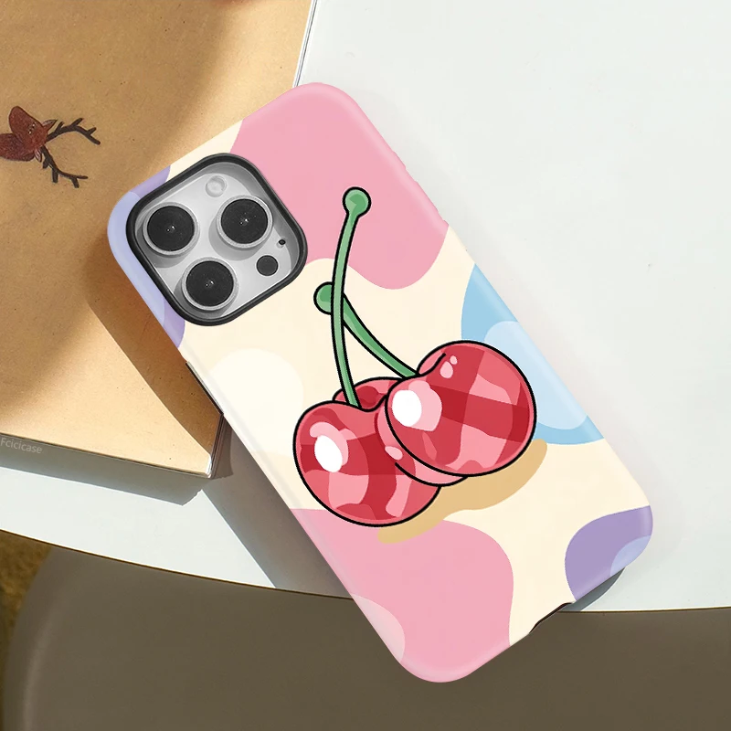 Fashion Cherry Magnetic Soft Case iPhone 16 - View 3