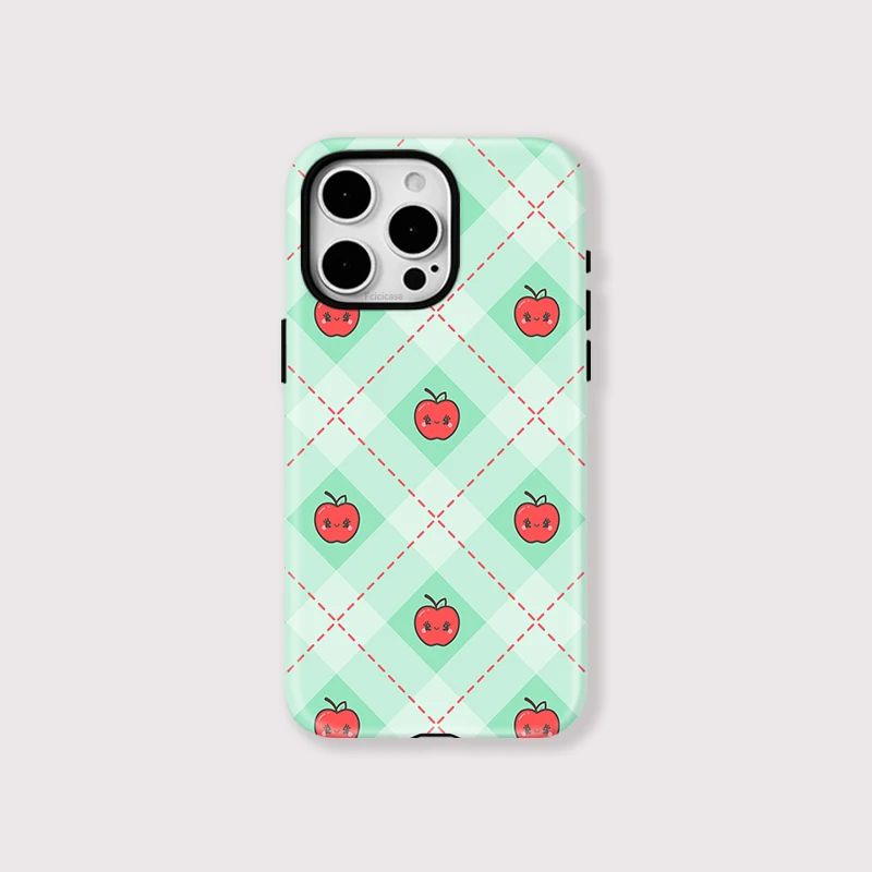 2-in-1 Magnetic Apples Grid Pattern Case iPhone 16 Pro Max - View 1