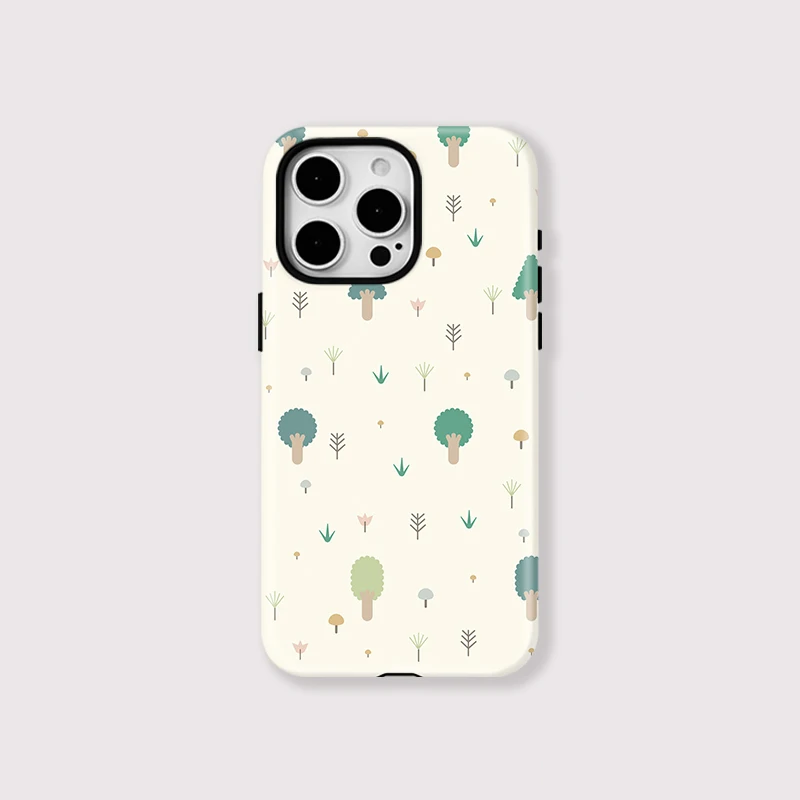 Cute Tree Silicone Shockproof Case iPhone 15 - View 1