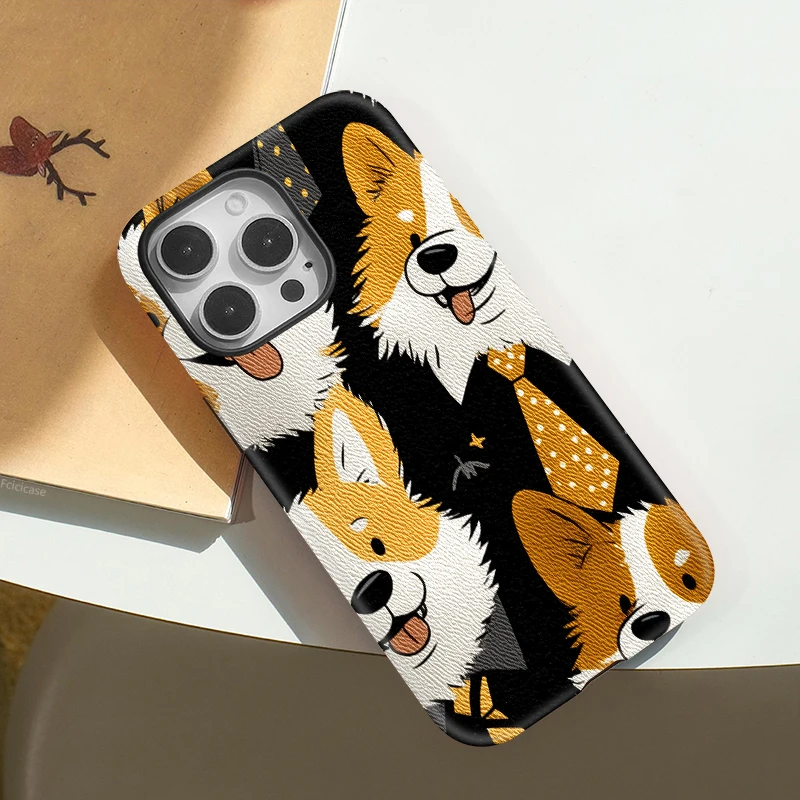 Cartoon Dogs Acrylic Case iPhone 15 Pro Max - View 3