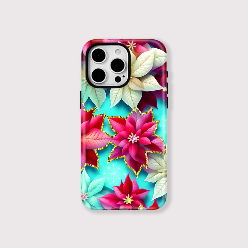 Colorful Flower Pattern MagSafe Case iPhone 15 Pro Max - View 1