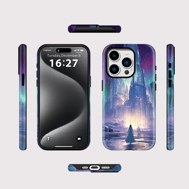 2-in-1 Matte Lemon MagSafe Shockproof Case for iPhone 16 Pro - View 2