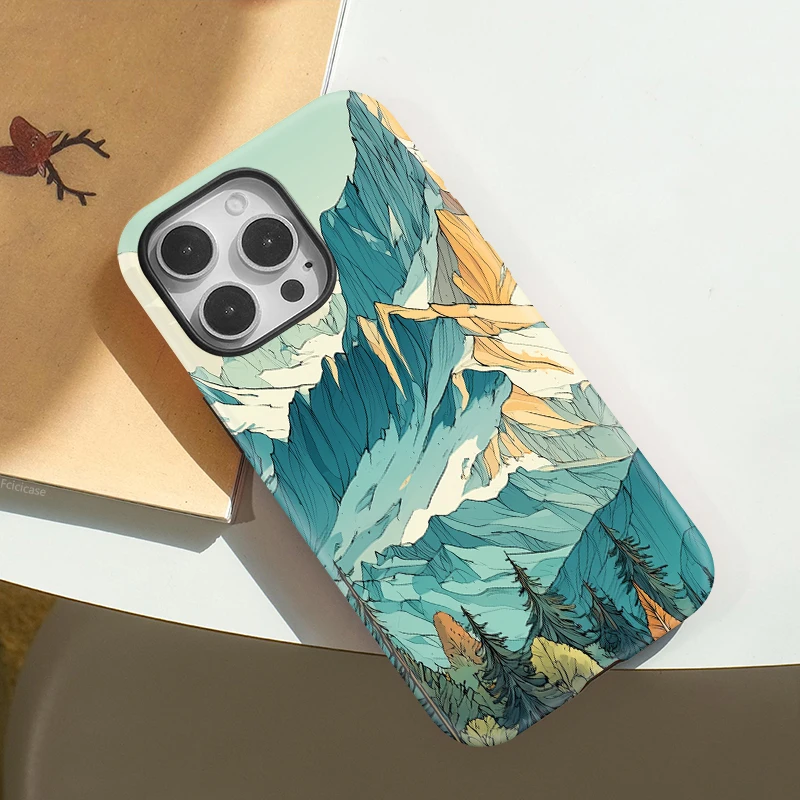Mountain Hard PC TPU Magnetic Case iPhone 16 Plus - View 3