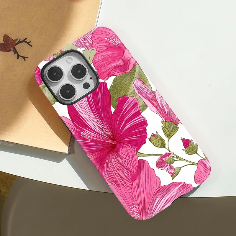 Luxury Flower Shockproof Case iPhone 16 Pro Max - View 3