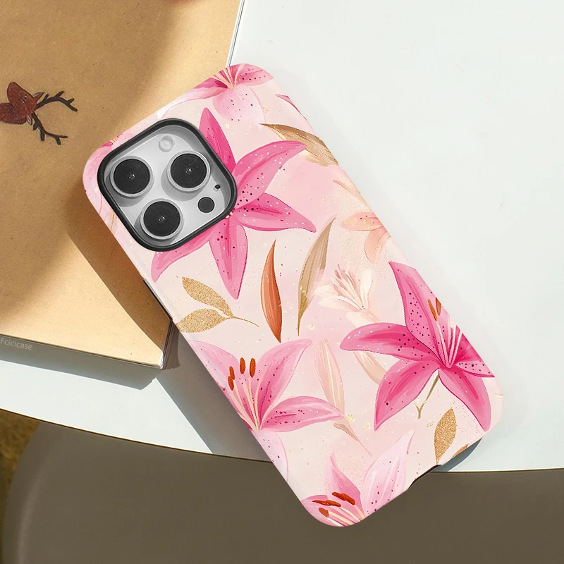 Flower Bumper Acrylic Case iPhone 16 Pro Max - View 3