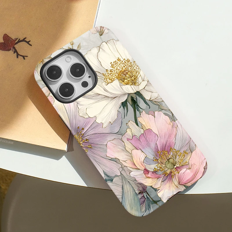 Fashion Flower Wireless Case iPhone 16 - View 3