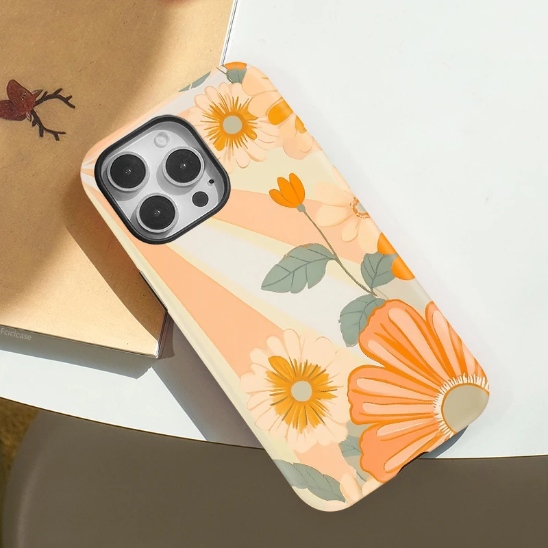 Luxury Fashion Flower Shockproof Case iPhone 15 Pro Max - View 3
