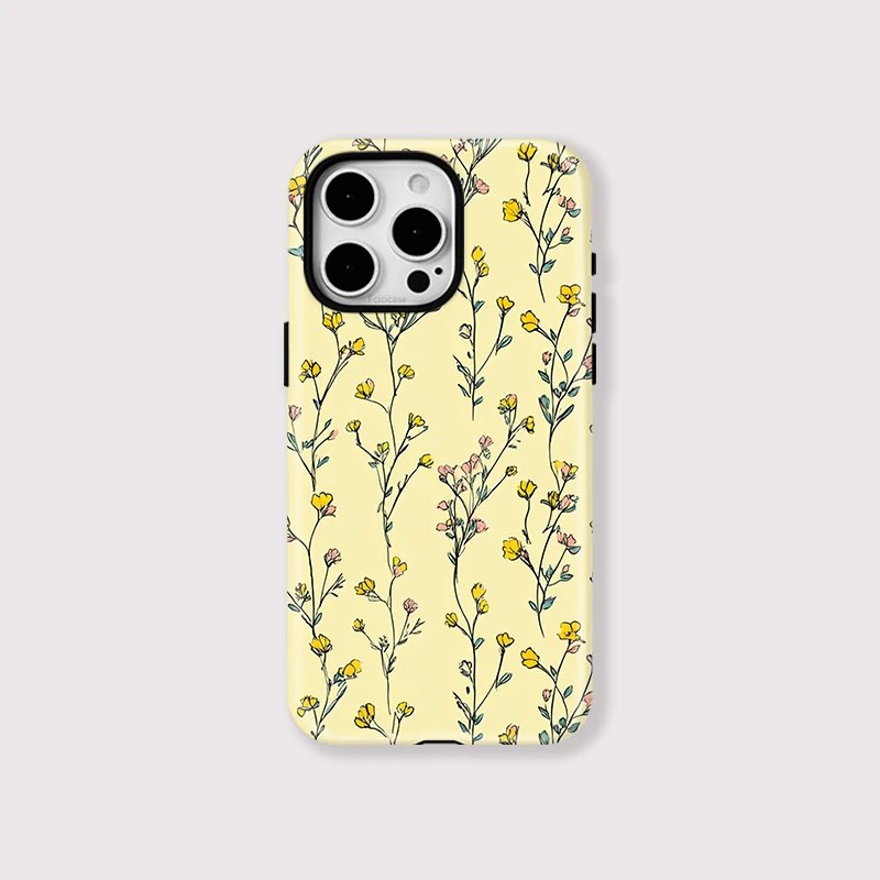 Magnetic Flower Luxury Matte Hard Case - iPhone 16 - View 1