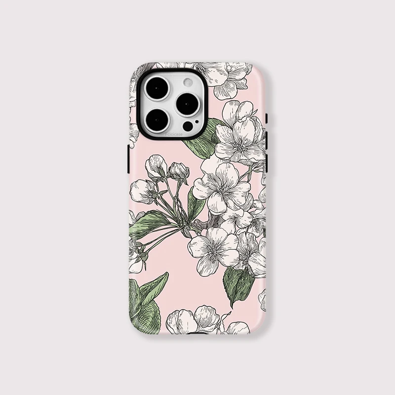 Soft Silicone Flower Magnetic Case iPhone 16 Plus - View 1