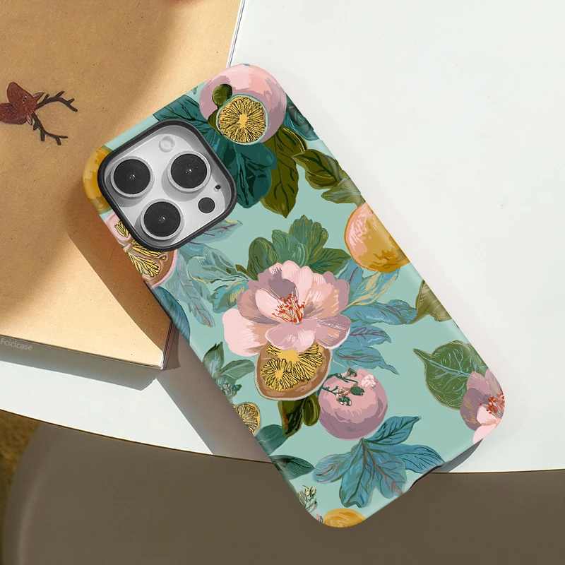 Flower Matte Hard PC Case iPhone 16 - View 3