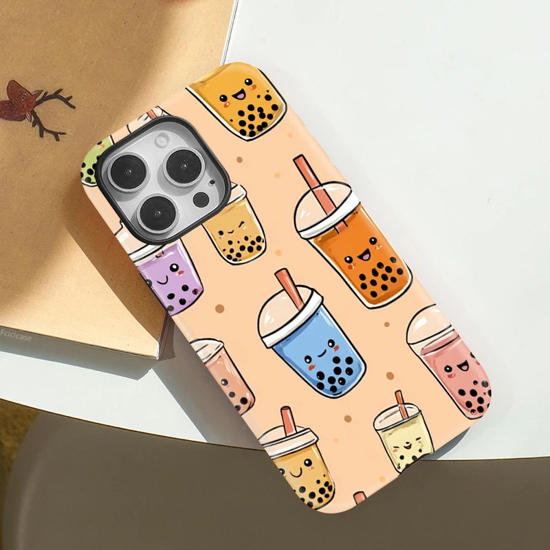 Milk Tea 2-in-1 Double-layer Case iPhone 16 Pro Max - View 3