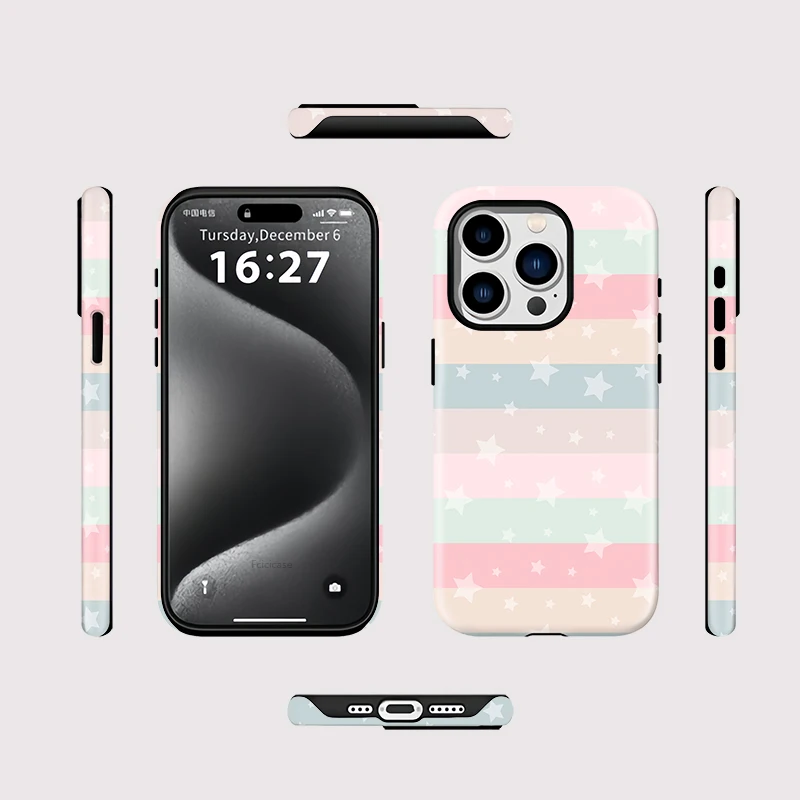 Stars Colorful Magnetic Case iPhone 16 - View 2