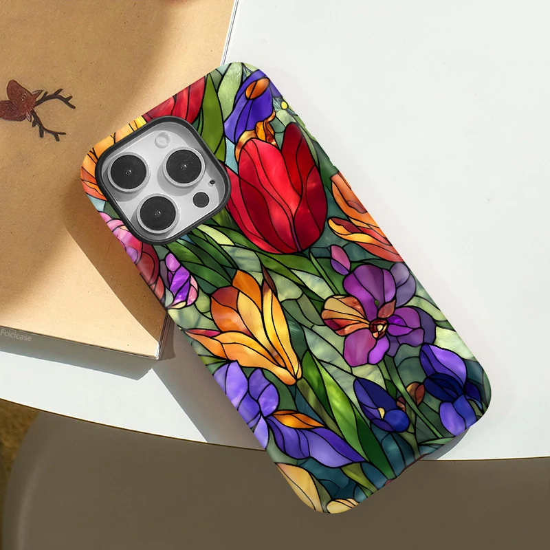 Flower Shockproof MagSafe Case iPhone 16 Pro Max - View 3