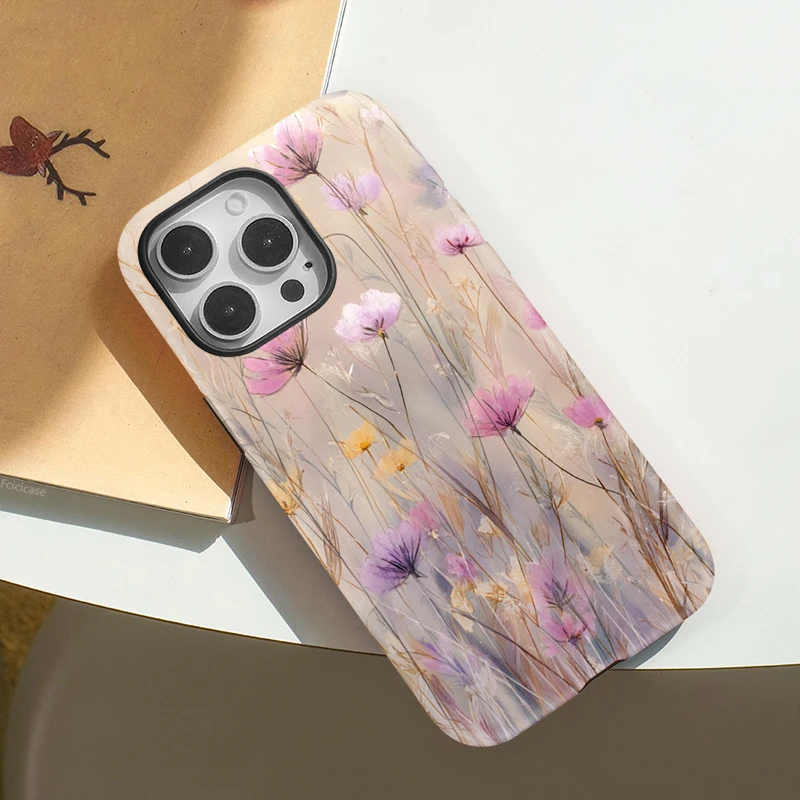 Beautiful Flowers 2-in-1 Case iPhone 15 Plus - View 3