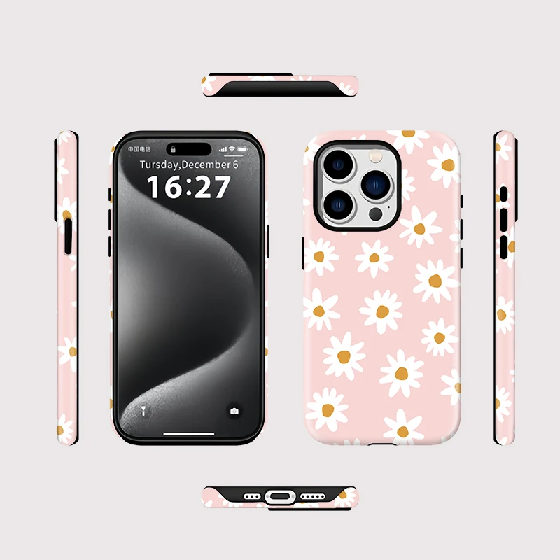 Fashion Flower Silicone Case iPhone 16 - View 2