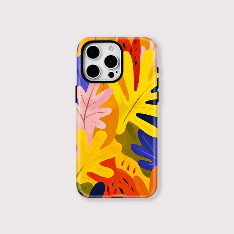 Colorful Leaves Case iPhone 16 Pro - View 2