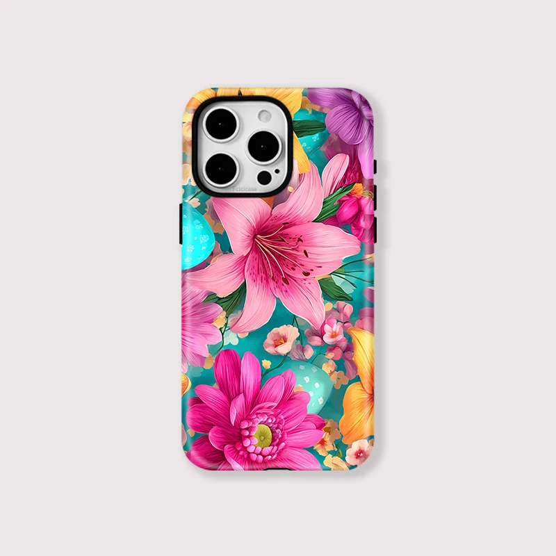 Magnetic Flowers Wireless Case iPhone 15 Pro Max - View 1