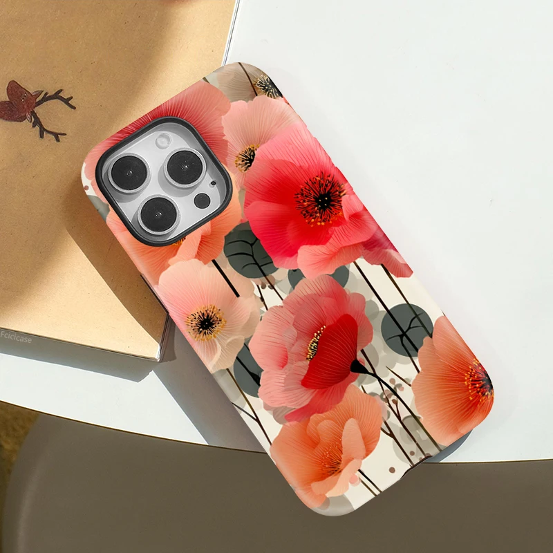 Soft Fashion Flower Case iPhone 16 Pro Max - View 3