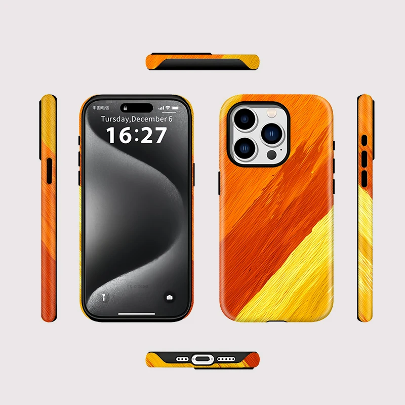 Painting Double-Layer Wireless Case iPhone 15 Pro Max - View 2