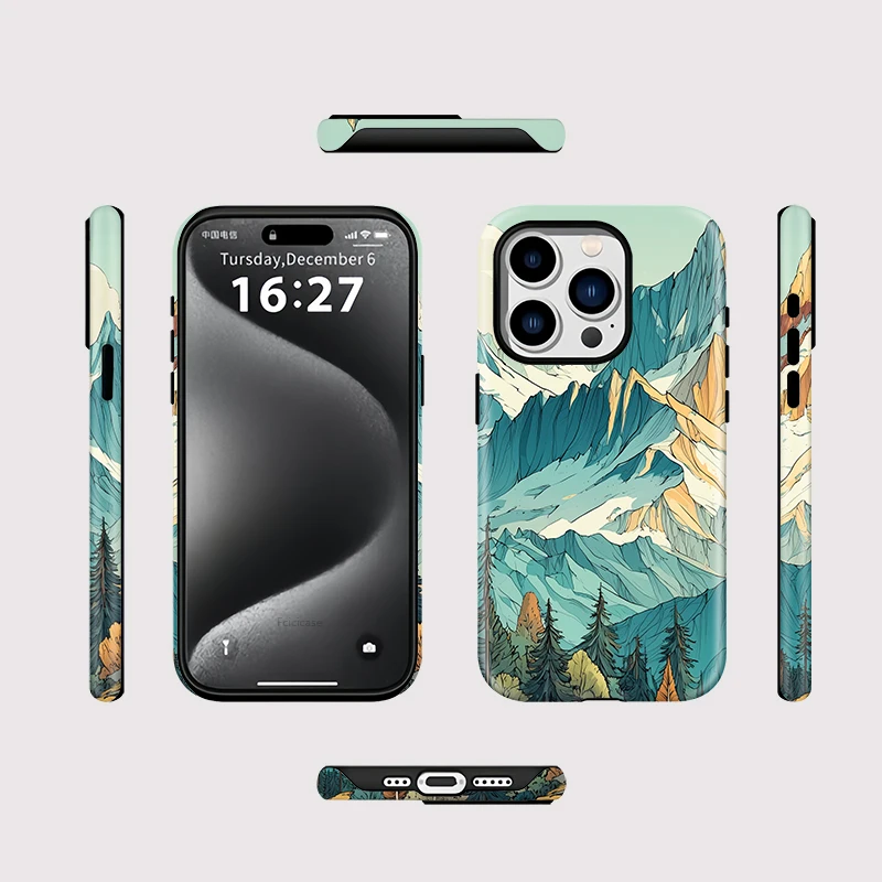 Mountain Hard PC TPU Magnetic Case iPhone 16 Plus - View 2