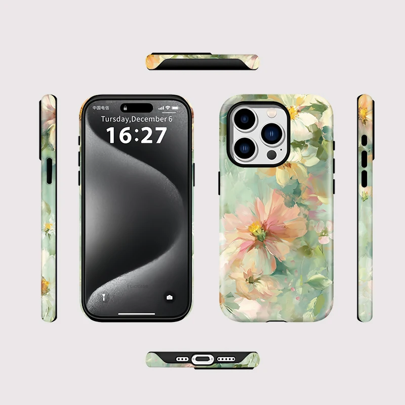 Fashion Flower Soft Protector Case iPhone 16 Pro Max - View 2