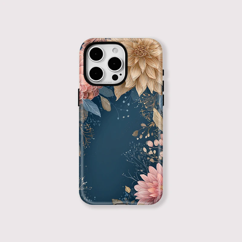 Luxury Flower 2-in-1 Bumper Case iPhone 16 Pro Max - View 1