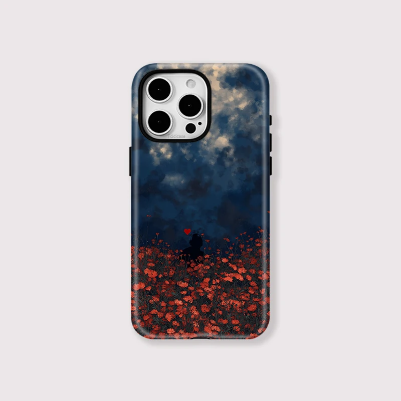 Vintage Flower Print Case iPhone 16 - View 1