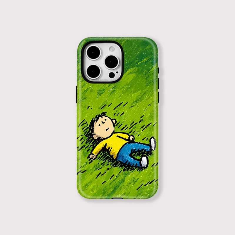 Cute Boy Shockproof PC Case iPhone 16 Pro Max - View 1