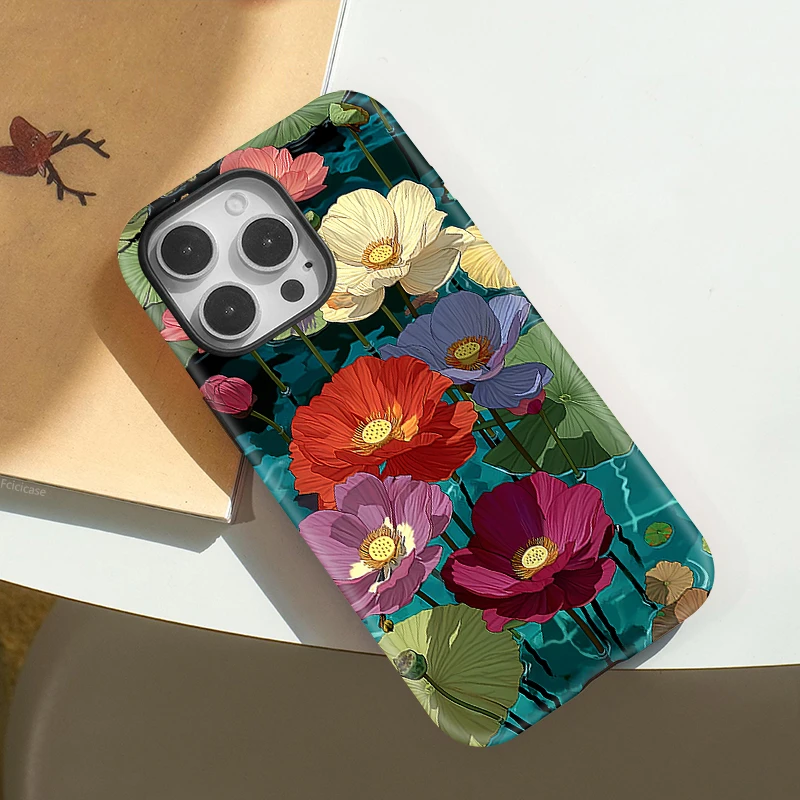 Colorful Flower Soft TPU Case iPhone 16 - View 3