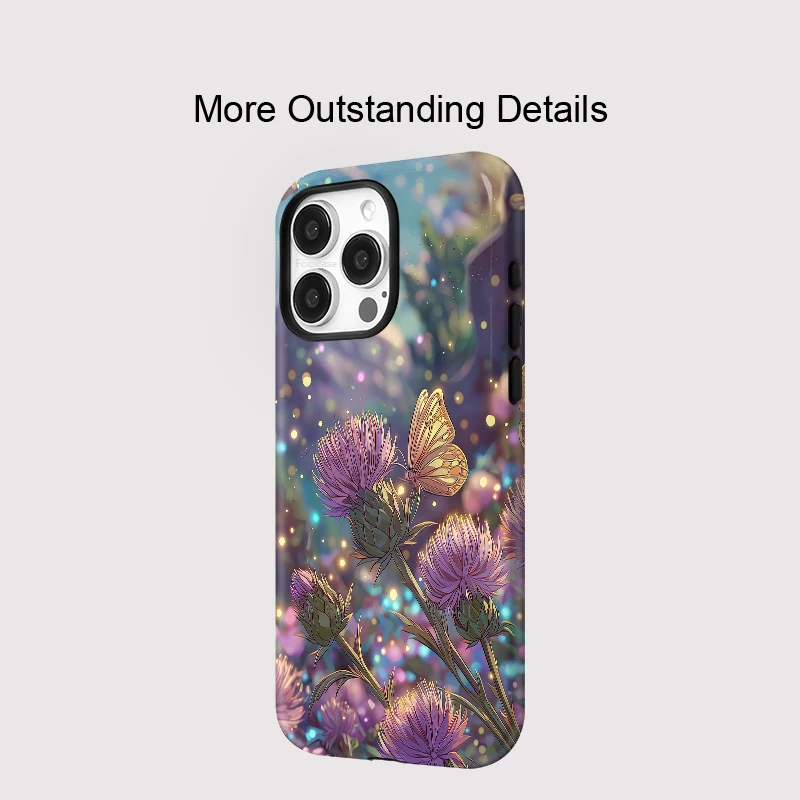 Flower Butterfly PC Case iPhone 16 Plus - View 3