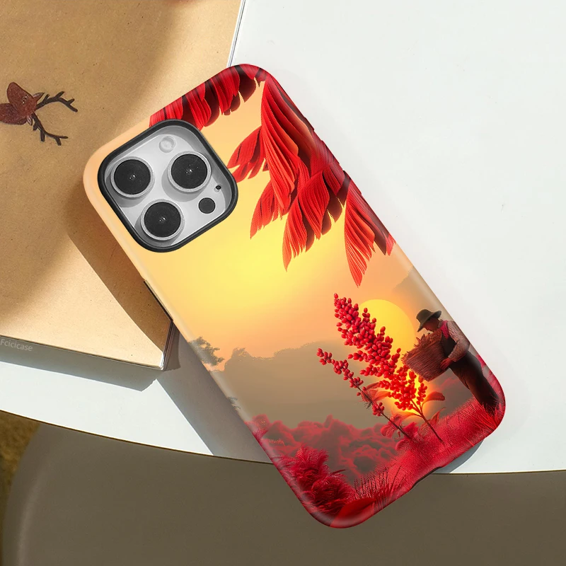 Mountain Scenery Matte Shell Case iPhone 15 Plus - View 3