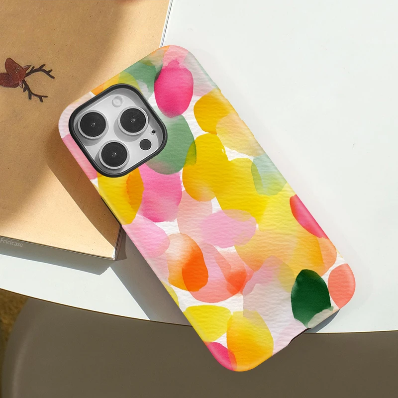 2-in-1 Colorful Painting Shockproof Case iPhone 16 Pro Max - View 3